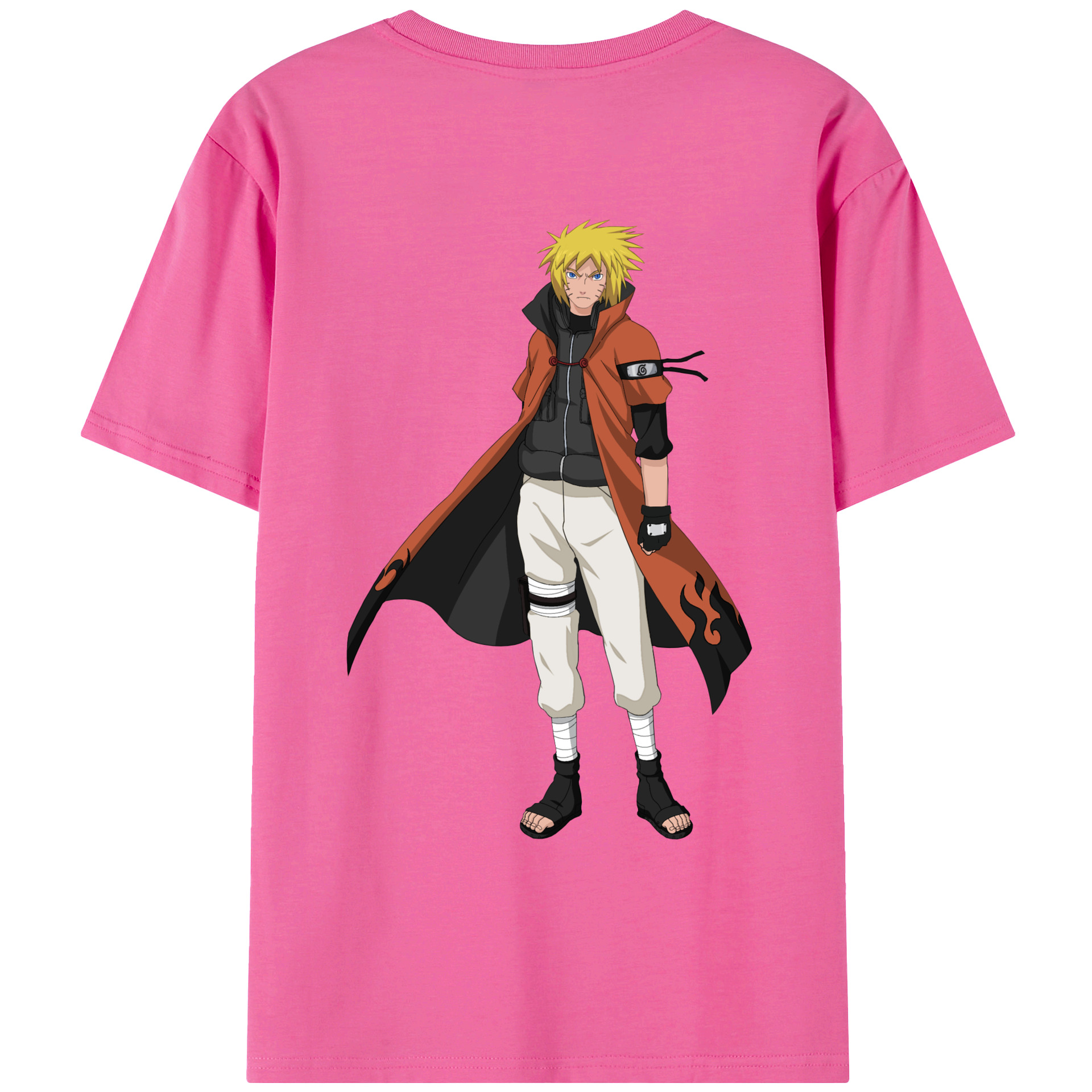 （画像用） NARUTO -ナルト- うずまき ナルト Uzumaki Naruto レディース半袖Tシャツ(バックプリント)